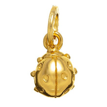 Carica l&#39;immagine nel visualizzatore di Gallery, Charm in Argento 925 dorato Coccinella Giovanni Raspini 08587
