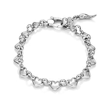 Carica l&#39;immagine nel visualizzatore di Gallery, Bracciale da donna in Argento 925 a maglie a cuore Giovanni Raspini 08591
