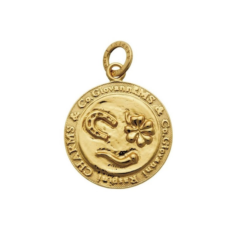 Charm in 925 Silver Coin Golden Amulets Giovanni Raspini 08963