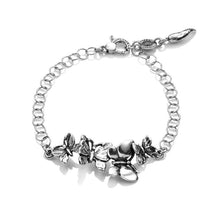 Carica l&#39;immagine nel visualizzatore di Gallery, Bracciale da donna in Argento 925 oscillante farfalle Giovanni Raspini 09547
