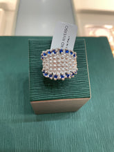 Load image into Gallery viewer, Anello da donna in argento 925 Maestro Riverso Sardinia AnFg04/Blu
