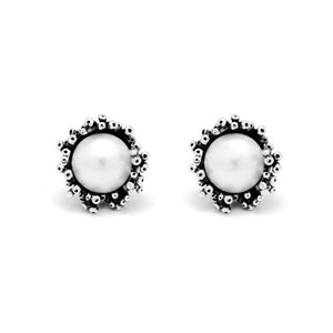 Women's earrings in 925 Silver Anemone Button Giovanni Raspini 10568