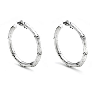 Orecchini da donna in Argento 925 Cerchio Bambu' Grandi Giovanni Raspini 10653
