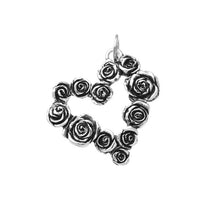 Load image into Gallery viewer, 925 Silver Heart Rose Charm Giovanni Raspini 11097

