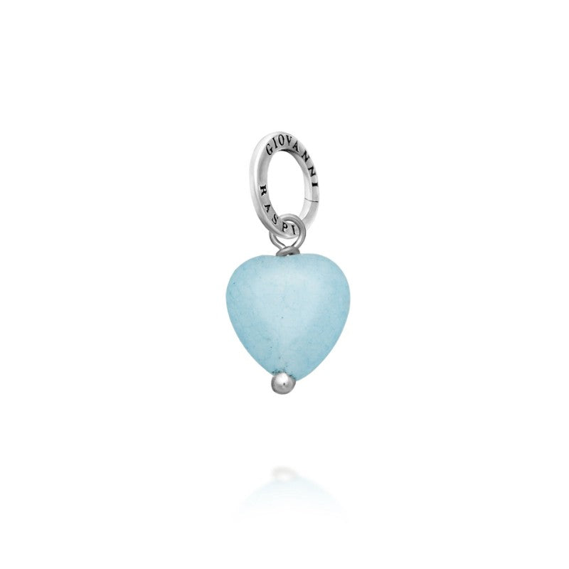 Charm in Argento 925 Giovanni Raspini cuore angelite 11624