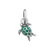 Load image into Gallery viewer, Mini charm Tartaruga crystal Verde giovanni raspini 12180
