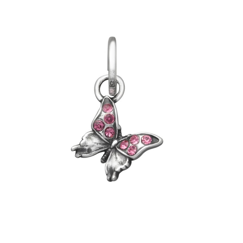 Mini charm Farfalla crystal Rosa giovanni raspini 12183