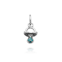 Carica l&#39;immagine nel visualizzatore di Gallery, Mini charm Albero Ciuccio crystal Azzurro giovanni raspini 12190
