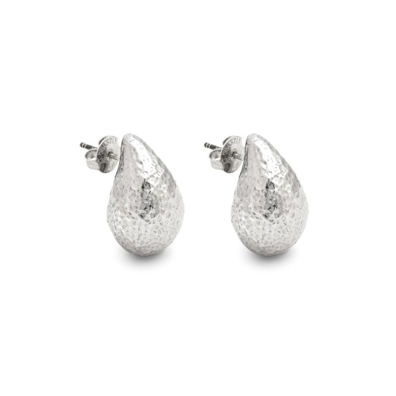 Orecchini da donna in Argento 925 a goccia martellati Giovanni Raspini 12347