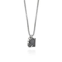 Load image into Gallery viewer, Collana da uomo in Argento 925 pantera nera Giovanni Raspini 12377

