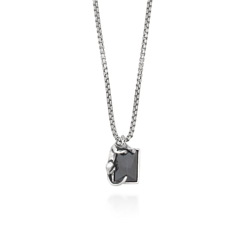 Collana da uomo in Argento 925 pantera nera Giovanni Raspini 12377