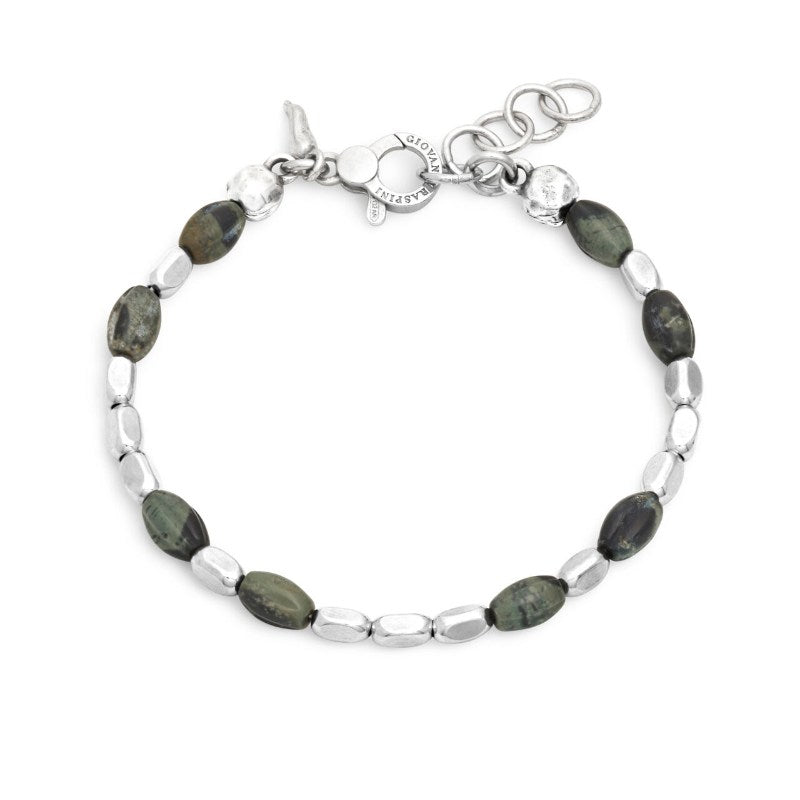 Bracciale da uomo in Argento 925 diaspro africano Giovanni Raspini 12406L
