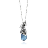 Collana pendente da donna in Argento 925 goccia farfalle Giovanni Raspini 12416