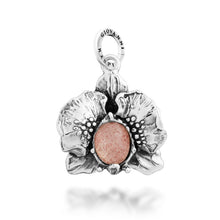 Cargar imagen en el visor de la galería, Charm in Argento 925 Giovanni Raspini Orchidea cabochon 12710
