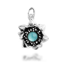 Cargar imagen en el visor de la galería, Charm in Argento 925 Giovanni Raspini Ninfea cabochon 12713
