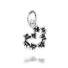 Cargar imagen en el visor de la galería, Charm in Argento 925 Giovanni Raspini Cuore farfalle piccolo 12724
