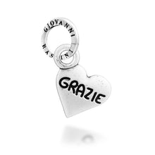 Carica l'immagine nel visualizzatore di Gallery, Charm in Argento 925 Giovanni Raspini Cuore "grazie" 12736
