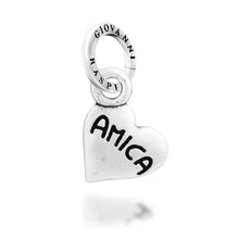 Carica l'immagine nel visualizzatore di Gallery, Charm in Argento 925 Giovanni Raspini Cuore "amica" 12739
