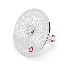 Cargar imagen en el visor de la galería, Anello da donna in acciaio albero dei valori Marlù 15AN007-S
