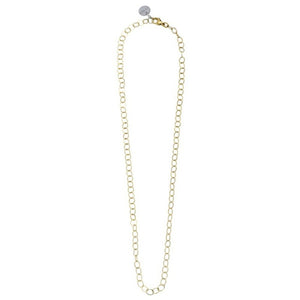 Collana da donna in acciaio dorato ad anelli Marlù 15CA004G
