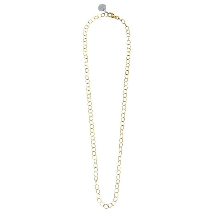Collana da donna in acciaio dorato ad anelli Marlù 15CA004G