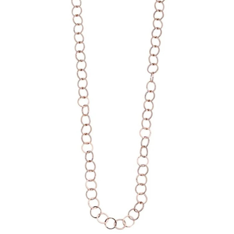Collana da donna in acciaio Rosé ad anelli Marlù 15CA004R