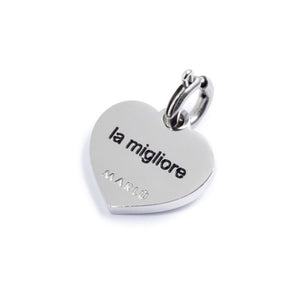 Charm in acciaio nel mio cuore maestra Marlù 15CH016