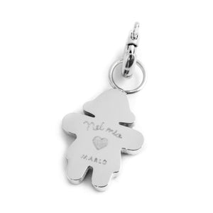 Charm in acciaio bimba cuore smalto Marlù 15CH112-LF