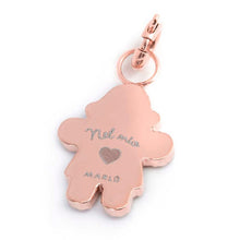 Carica l&#39;immagine nel visualizzatore di Gallery, Charm in acciaio Rosé bimba con cristalli Marlù 15CH118R-W
