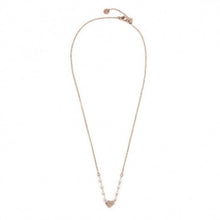 Carica l&#39;immagine nel visualizzatore di Gallery, Collana da donna in acciaio Rosé cristalli e perle Marlù 15CN031R-W
