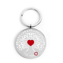 Cargar imagen en el visor de la galería, Portachiave in acciaio albero dei valori Marlù 15PC001
