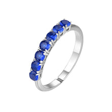 Cargar imagen en el visor de la galería, Anello da donna in acciaio con zirconi Luca Barra ANK662
