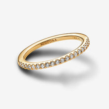 Cargar imagen en el visor de la galería, Anello Pavè Fascia Sottile
