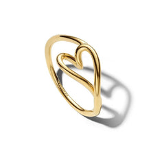 Load image into Gallery viewer, Anello Cuore piccolo Linea Sinuosa
