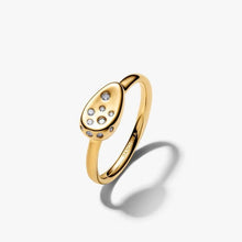 Carica l'immagine nel visualizzatore di Gallery, Anello Sigillo Piccolo con Pietre Luminose
