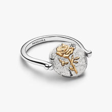 Cargar imagen en el visor de la galería, Anello Medallion Rosa "Rosa Inter Spinas Crescit" Reversibile

