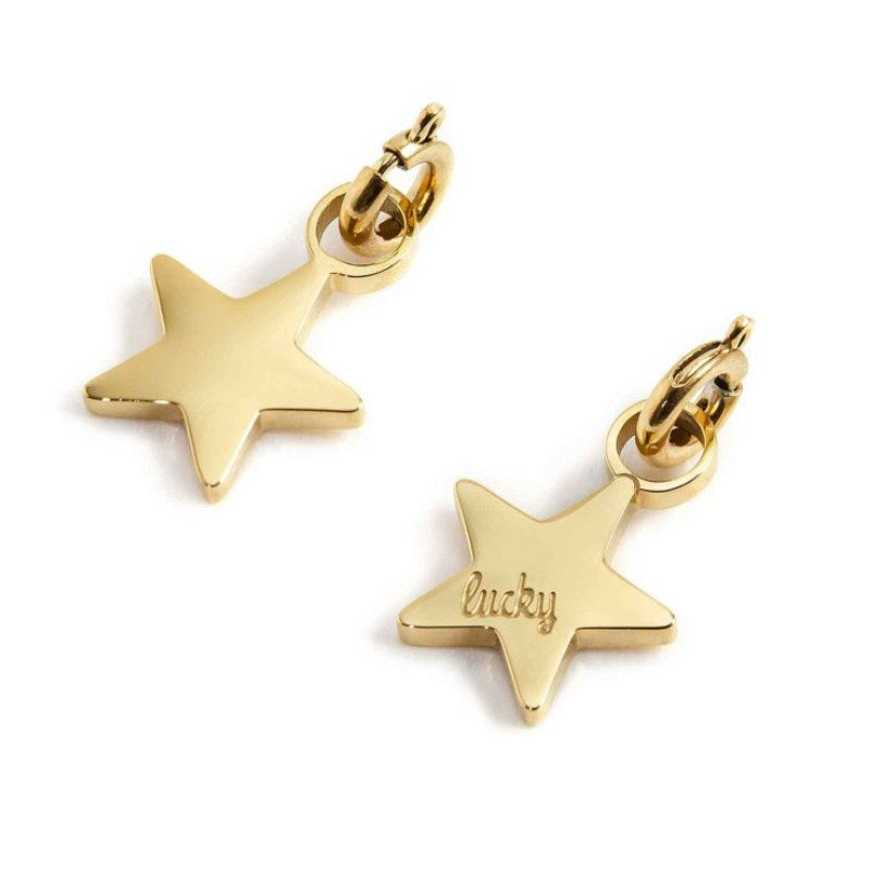 Charm in acciaio dorato stella lucky Marlù 18CH087G