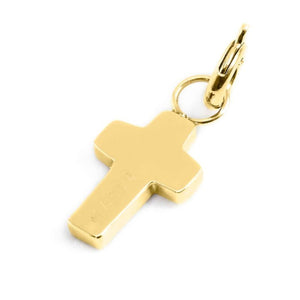 Charm in acciaio dorato croce con cristalli Marlù 18CH096G-W