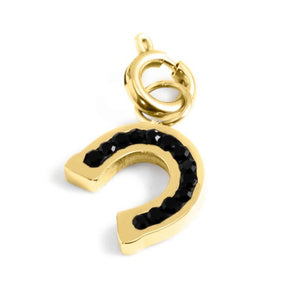 Charm in acciaio dorato ferro di cavallo Marlù 18CH108G-N