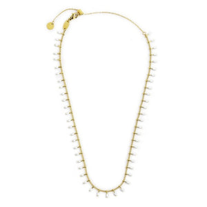 Collana da donna in acciaio dorato pendenti smaltati Marlù 18CN097G-W