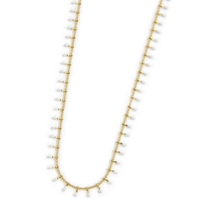 Collana da donna in acciaio dorato pendenti smaltati Marlù 18CN097G-W