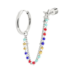 Orecchino da donna multindosso stella marina e miyuki Marlù 18OR094-RGB