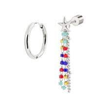 Carica l&#39;immagine nel visualizzatore di Gallery, Orecchino da donna multindosso stella marina e miyuki Marlù 18OR094-RGB
