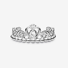 Load image into Gallery viewer, Anello corona tiara principessa
