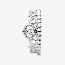 Load image into Gallery viewer, Anello corona tiara principessa
