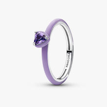 Carica l'immagine nel visualizzatore di Gallery, Anello Viola Chakra Heart Pandora ME
