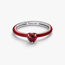 Load image into Gallery viewer, Anello Rosso Chakra Heart Pandora ME
