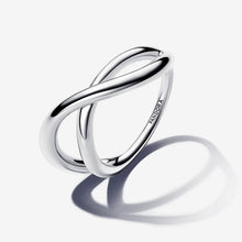 Carica l'immagine nel visualizzatore di Gallery, Anello Infinito Linea Sinuosa
