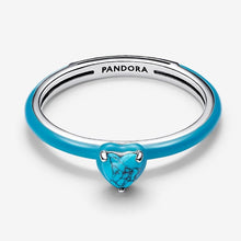 Cargar imagen en el visor de la galería, Anello Turquoise Chakra Heart Pandora ME
