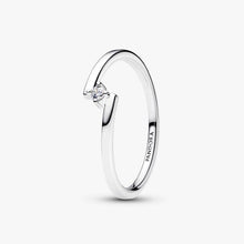 Load image into Gallery viewer, Anello Solitario Fascia Asimmetrica
